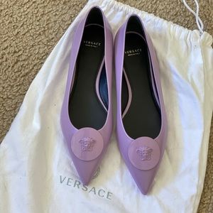 SOLD- Brand New! VERSACE Medusa Point Toe Ballet…